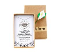 Colgante giratorio de corazón de amor único con cita de versículo de la Biblia, joyería cristiana de acero inoxidable con caja de regalo, Acero inoxidable, Sin piedra