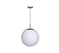 Colgante global 1xe27 al.reg.xd.20cm niquel/blanco