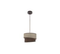 Colgante hara 1xe27 marron/marron regx35x35 cm