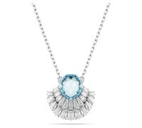Swarovski Colgante Idyllia, Caracola, Azul, Baño de rodio