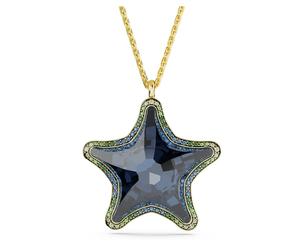 Colgante Idyllia SCS, Estrella de mar, Azul, Acabado en oro de 18 quilates OS