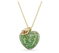 Colgante Idyllia, Tallas mixtas, Manzana, Verde, Acabado en oro de 18 quilates OS