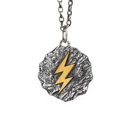 Colgante Ira de Zeus, Collar de Mitología Griega Antigua, Tendencia Masculina, Hip Hop Punk Decoración, Joyería Conmemorativa Accesorios Modernos y Creativos, Ideal para Regalar(Pendant+silver chain)