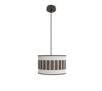 Abrila Ivanna Blanco/Oxido - Colgante Moderno 1Xe27 30 Cm