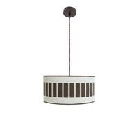 Colgante ivanna 1xe27 marron/blanco-oxido regx40x40 cm