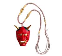 Colgante japonés para hombre - Charm Face For Jewelry Making | Spooky Ghost Face Cultural Traditional Ornament Truck Interior Decor, Se référer au descriptif, Resina, Sin gema