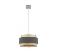 Colgante kandy color natural/gris regulable fabrilamp