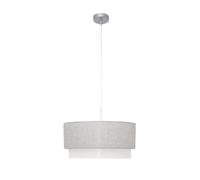 Colgante Kenya 3xe27 Gris/blanco Regx40x40 Cm