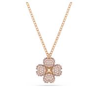 Colgante Latisha, Flor, Rosa, Acabado en oro rosa de 18 quilates OS