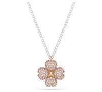 Swarovski Collar Latisha para Mujer, Colgante de Flor, Cristales Blancos y Rosa, Combinación de Acabados Metálicos, Colección Latisha de Swarovski