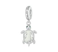 Colgante luminoso con forma de tortuga para pulsera Pandora, plata de ley 925, brillante mar, Luminous, Luminous