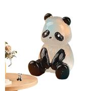 Colgante Luminoso Panda - Accesorio de Resina con Efecto Resplandor, Mini de Paisaje Hecho a Mano, Decorativo para luz Nocturna, Material de modelismo para niños