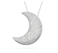 Colgante Luna, Luna, Blanco, Baño de rodio OS
