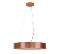 Colgante Madera Cristal Ø47cm Redondo Blendarm E27 Pendelleuchte Salón Comedor