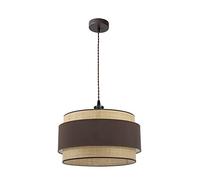 Colgante marron/natural modelo Kandy 2xE27 regulable FABRILAMP