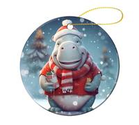 Colgante Me Gusta El Tema Animal: ¡Quiero Un Hipopótamo! Adorno Colgar Navideños Decoración para Año Nuevo Decorar Amigos