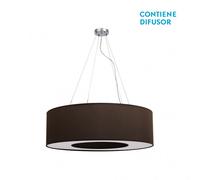 Colgante mediano haiti 4xe27 cromo/marron regx65x65 cm