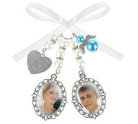 Colgante Memorial, ramo de novia, ramo de novia, ramo de novia, conserve glamour ovalado con encaje, colgante de recuerdo, siempre estará en mi corazón como regalo de recuerdo