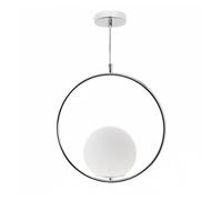 Colgante metal color cromo serie aimee 31cm 15 cm