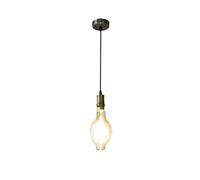 Colgante dante 1xe27 cuero/ambar bombilla incluida 8w 3000k 640lm re
