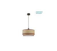Colgante metal color marron serie roque 50cm 50 cm