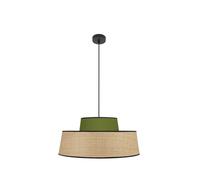 Fabrilamp colgante verde/natural modelo jia 1luz