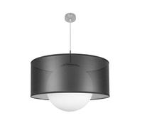 Colgante cosmico 1xe27 niquel/negro-plata regx50x50 cm
