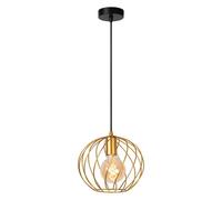 Colgante Metal Latón Negro Mesa de Comedor Rejilla Ø25 CM E27 Pendelleuchte