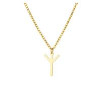 Colgante Minimalista de Runa pequeña vikinga, Collar Multicapa de Runa nórdica (Material : Algiz Protection-01)