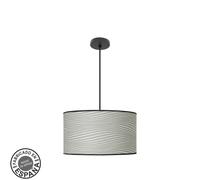 Abrila Moda Negro/Surco Gris - Colgante Moderno 2Xe27 40 Cm