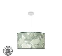 Colgante moda 3xe27 blanco/hoja verde regx50x50cm c/difusor