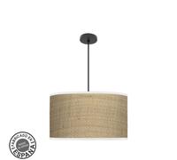 Colgante moda 3xe27 negro/cañizo claro regx50x50 c/difusor