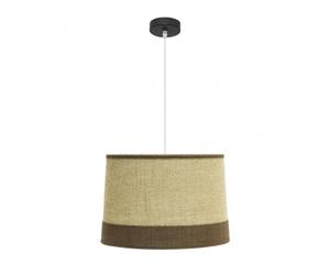 Colgante modelo tietar de saco y un detalle marron fabrilamp