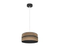 Colgante natalia 1xe27 negro/saco-negro regx30x30 cm