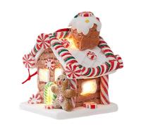 Colgante Navideño Resplandeciente: Casita De Pan De Jengibre, Colgante De Arcilla Suave | De Casa De Dulces De Cuento De, Decoración Interior Y Exterior De La Habitación para Niños, Pieza