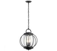 Colgante Negro IP23 Redondo Exterior Vintage Decorativo,Decorativa Pond Lámpara