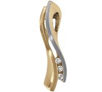 Colgante Nuevo Diamantes Brillantes 585 Oro Oro Amarillo Damas Schmuck Krone