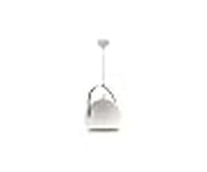 Colgante oriane 1xe27 al.reg.xd.25cm blanco/oro