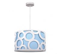Colgante orlando azul/blanco 1xe27 reg x30x30 cm