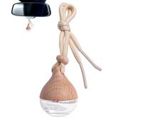 Colgante para botella de de perfume, colgante para coche, ambientador, diseño de gotas de agua de transparente, elegante accesorio interior de coche con diseño de cordón para amigos de