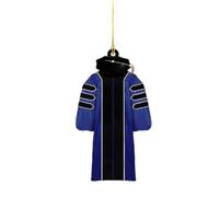 Colgante para Coche 1 Colgante conmemorativo de celebración y bendición, Recuerdo de graduación, Adorno Madera conmemorativo para Estudiantes y Profesores (Purple, 8cm)