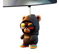 Colgante para coche - 3,94 pulgadas Lindo oso Querida Decoración Espejos retrovisores Ornamentos, Colgante de espejo | para coche | Regalo interior automotriz papá