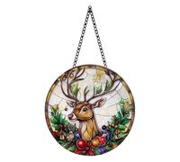 Colgante para Coche Adornos de Vidrio Coloreado: una adición Natural a tu hogar Que llenan Cada rincón de energía y Color con un diseño único, iluminan tu Espacio Vital (C, 20cm)