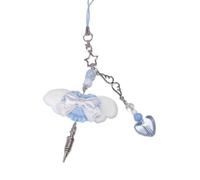 Colgante para móvil con forma de corazón y lazo - Acrílico y aleación