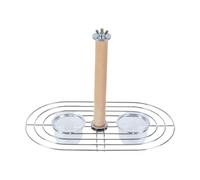 colgante para pájaros, de perca transparente de loro de 9,69 x 5,75 x 6,3 pulgadas, duradero y fácil de reducir, ideal para conures, caldos, grises africanos, pinzones, artículos