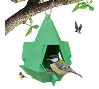 Colgante para pájaros - Decorativo al Aire Libre, Alimentación de Refugio de, Diseño de Techo de Pequeño Pinzón de Colibrí | Adecuado para pájaros Silvestres Adultos Ancianos