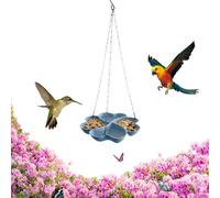 Colgante para pájaros - para colibrí en Forma de pétalo, de Semillas para Exteriores, Resistente a la luz, estación versátil para Aves Silvestres, práctica alimentación para