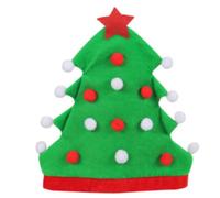 Colgante Party Sombrero de árbol de Navidad verde, divertido sombrero de Navidad, novedoso sombrero de Papá Noel, sombreros locos, sombrero de fiesta de Navidad, disfraces, (Green, 36x30x30)
