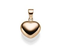 Colgante Pequeño Corazón 17,5x12mm De 585 Oro Rosa Joyería Lisa Brillante