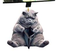 Colgante plano 2D de gato, acrílico plano 2D para escritorio, bonitos accesorios creativos para bolsa, adornos de coche, colgante acrílico, dije de moda para mujeres y niñas, mochila de hombro